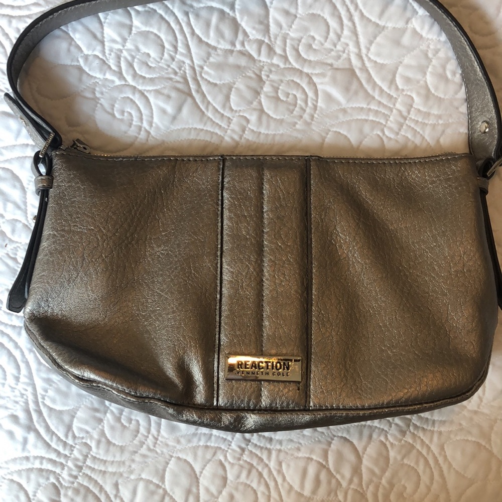 Kenneth Cole Reaction Silver Purse - Picture 5 of 10